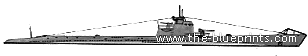 Подводная лодка СССР S4 Series IX (1945) - чертежи, габариты, рисунки
