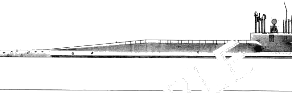 Подводная лодка СССР SSBN Delta IV - чертежи, габариты, рисунки