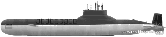 USSR cruiser SSGN Typhoon class (Project 941) - drawings, dimensions, pictures