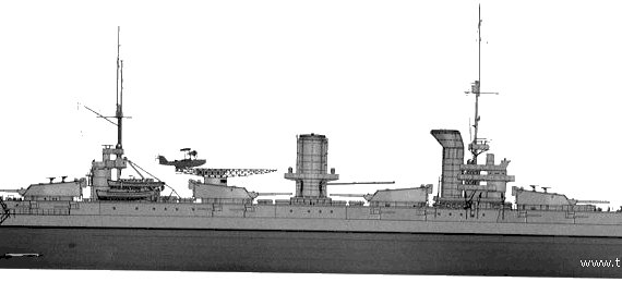 USSR combat ship Sevastopol (1930) - drawings, dimensions, pictures