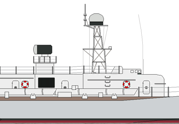 Корабль СССР Shersen Torpedo Boat - чертежи, габариты, рисунки