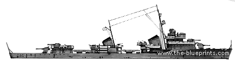 USSR destroyer Silnyi (Destroyer) (1942) - drawings, dimensions, pictures