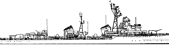 Корабль СССР Skoryy (Destroyer) - чертежи, габариты, рисунки