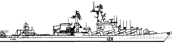 USSR cruiser Slava - drawings, dimensions, pictures