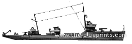 USSR ship T-202 Fugas (Minesweeper) (1939) - drawings, dimensions, pictures