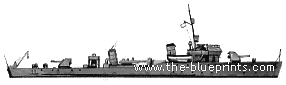 USSR ship Taifun (Coast Guard) (1942) - drawings, dimensions, pictures