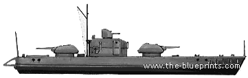 Корабль СССР Type BKA (Gun Ship) (1942) - чертежи, габариты, рисунки