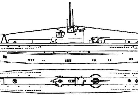 USSR ship Type L3 (Submarine) (1933) - drawings, dimensions, pictures