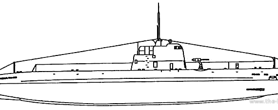 Корабль СССР Type M (Submarine) (1939) - чертежи, габариты, рисунки