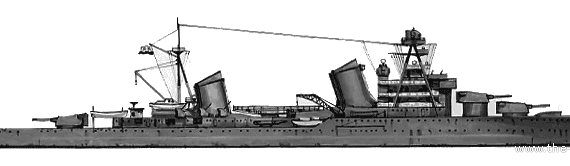 Крейсер СССР Vorochilov (1942) - чертежи, габариты, рисунки