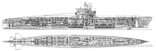 Подводная лодка СССР Zulu V Class (1952) - чертежи, габариты, рисунки
