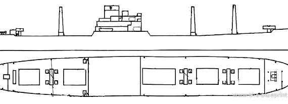 USS AK-23 Alchiba (Attack Transport Ship) (1942) - drawings, dimensions, figures