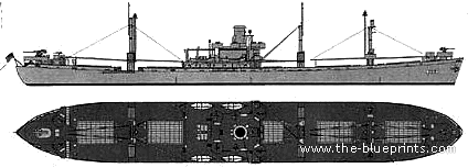 Ship USS AK-99 Bootes (Liberty Cargo Ship) - drawings, dimensions, figures