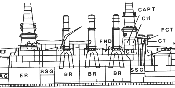 Боевой корабль USS BB-25 New Hampshire (1918) - чертежи, габариты, рисунки