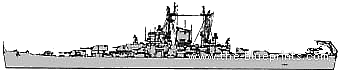 Крейсер USS CA-122 Oregon City - чертежи, габариты, рисунки