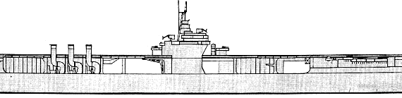 Авианосец USS CV-4 Ranger (Aircraft Carrier) - чертежи, габариты, рисунки