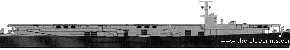 Корабль USS CVE-106 Block Island - чертежи, габариты, рисунки