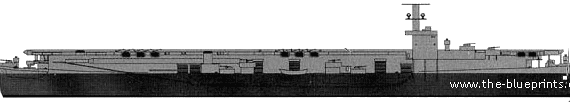 Корабль USS CVE-109 Cape Gloucester - чертежи, габариты, рисунки