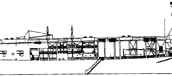 USS CVE-1 Long Island (Escort Carrier) - drawings, dimensions, pictures