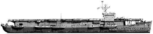 Aircraft carrier USS CVE-21 Block Island (1944) - drawings, dimensions, pictures