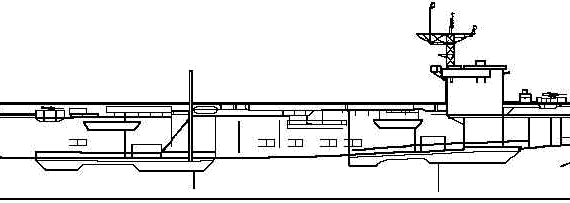 Aircraft carrier USS CVE-63 Midway (Casablanca class) - drawings, dimensions, pictures