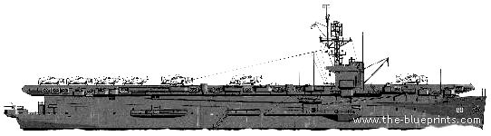 Корабль USS CVE-80 Petrof Bay - чертежи, габариты, рисунки