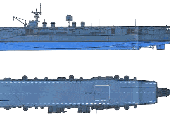 Aircraft carrier USS CVL-22 Independence (Light Carrier) (1943) - drawings, dimensions, pictures