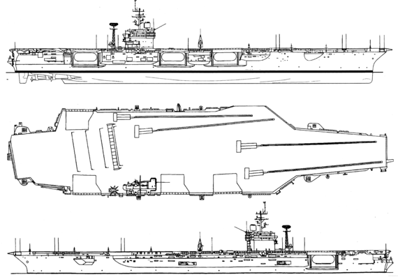 Aircraft carrier USS CVN-68 Chester Nimitz 1988 (Aircraft Carrier) - drawings, dimensions, pictures