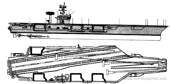 Авианосец USS CVN-74 John C. Stennis - чертежи, габариты, рисунки