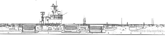 Авианосец USS CVN-77 George H. W. Bush (Aircraft Carrier) - чертежи, габариты, рисунки