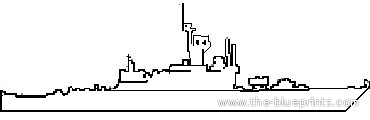 USS FF-1037 Bronstein (Frigate) - drawings, dimensions, figures