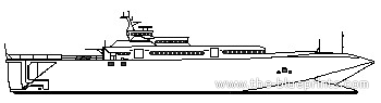 Корабль USS Joint Venture HSV-X1 - чертежи, габариты, рисунки