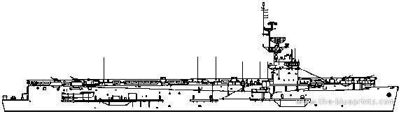 Корабль USS LPH-6 Thetis Bay (CVE-90) - чертежи, габариты, рисунки