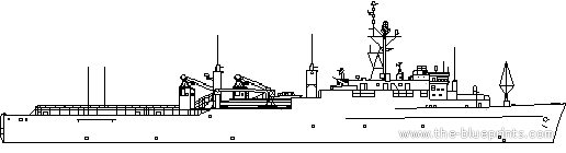 Корабль USS LSD-36 Anchorage - чертежи, габариты, рисунки