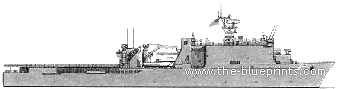 Корабль USS LSD-45 Comstock (Landing Ship) - чертежи, габариты, рисунки