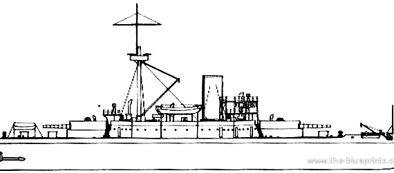 Корабль USS M-1 Puritan (Monitor) (1888) - чертежи, габариты, рисунки