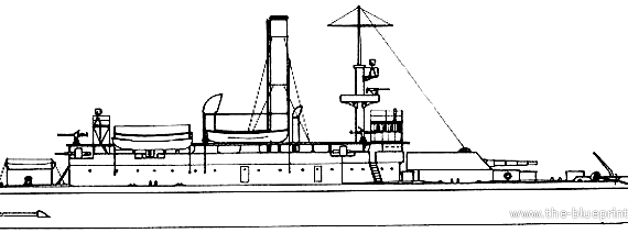 Корабль USS M-7 Arkansas (Monitor) (1902) - чертежи, габариты, рисунки
