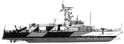 Корабль USS PC-8 Zephyr (Costal Patrol Ship) - чертежи, габариты, рисунки