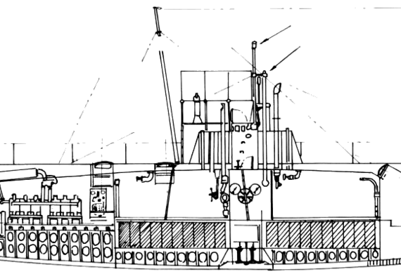 Подводная лодка USS SS-17 Narwhal (1910) - чертежи, габариты, рисунки