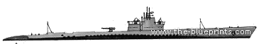Submarine USS SS-188 Sargo (1944) - drawings, dimensions, pictures
