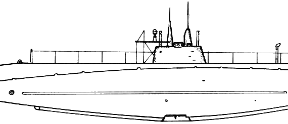 Подводная лодка USS SS-20 Skipjack (1920) - чертежи, габариты, рисунки