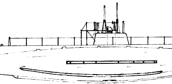 Подводная лодка USS SS-23 Skate (1914) - чертежи, габариты, рисунки