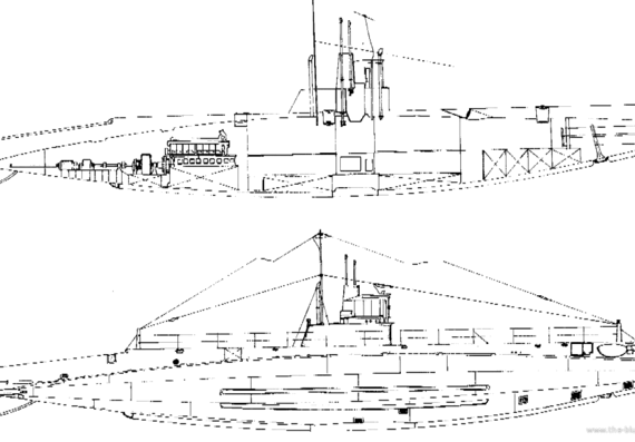 Submarine USS SS-53 N-11 (1920) - drawings, dimensions, figures