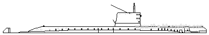 Подводная лодка USS SSN-571 Nautilus (1954) - чертежи, габариты, рисунки