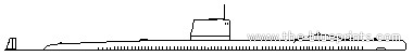 Подводная лодка USS SSN-587 Halibut - чертежи, габариты, рисунки