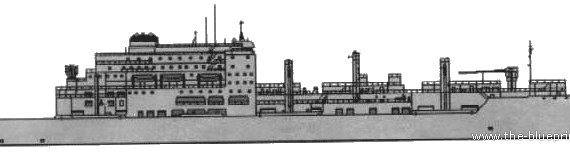 Корабль USS T-AKE-8 Wally Schirra - чертежи, габариты, рисунки