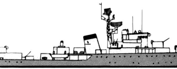 Корабль Venezuela - Nueva Esparta D-11 ((Destroyer) - чертежи, габариты, рисунки