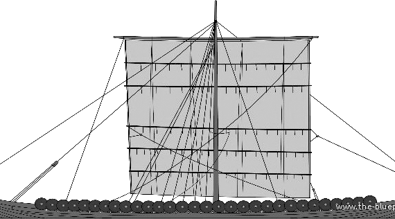 Морское судно Viking Ship - чертежи, габариты, рисунки