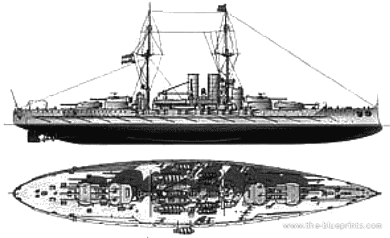 Боевой корабль Viribus Unitis (Austro-Hungary) (1918) - чертежи, габариты, рисунки