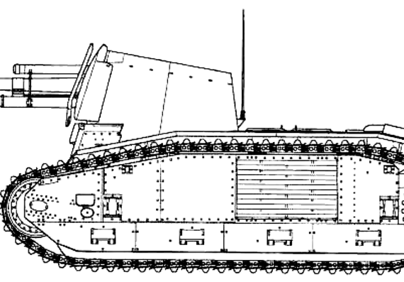 Tank 10.5cm le. F.H.18-3 (SF) auf G.W.B2 - drawings, dimensions, figures